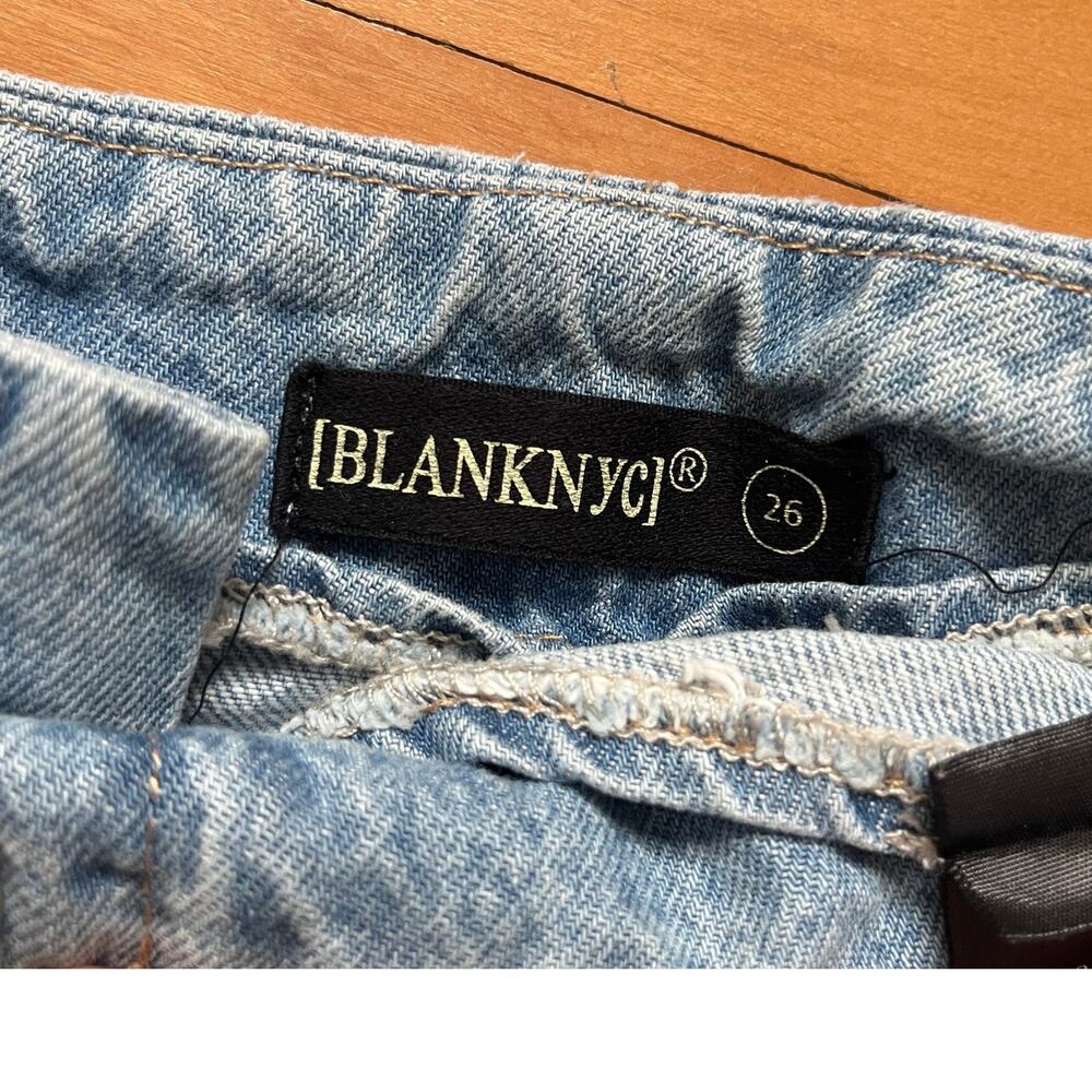 BLANKNYC Self Belted Cargo Denim Jeans Steal The Show 26 EUC - Picture 2 of 6